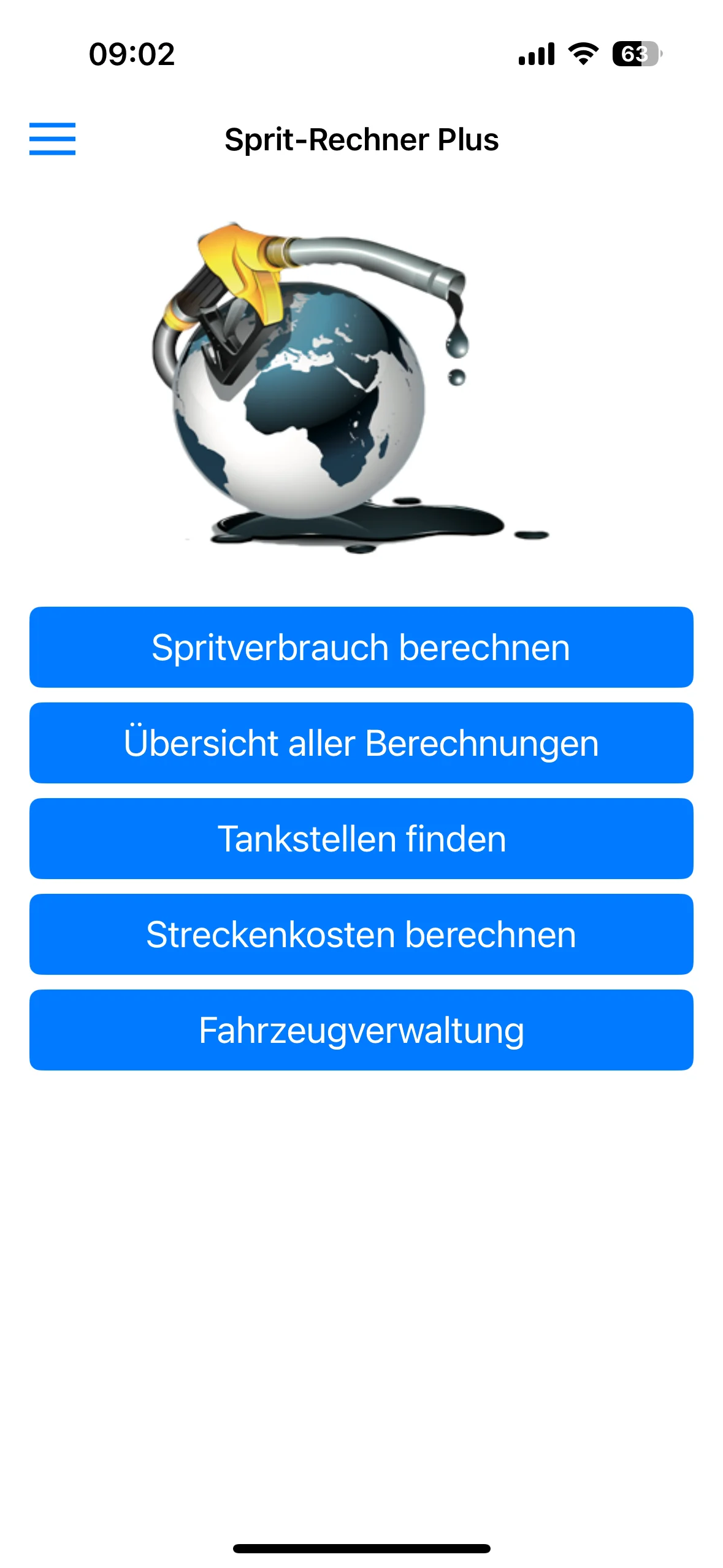 Sprit-Rechner Plus Screenshot 1