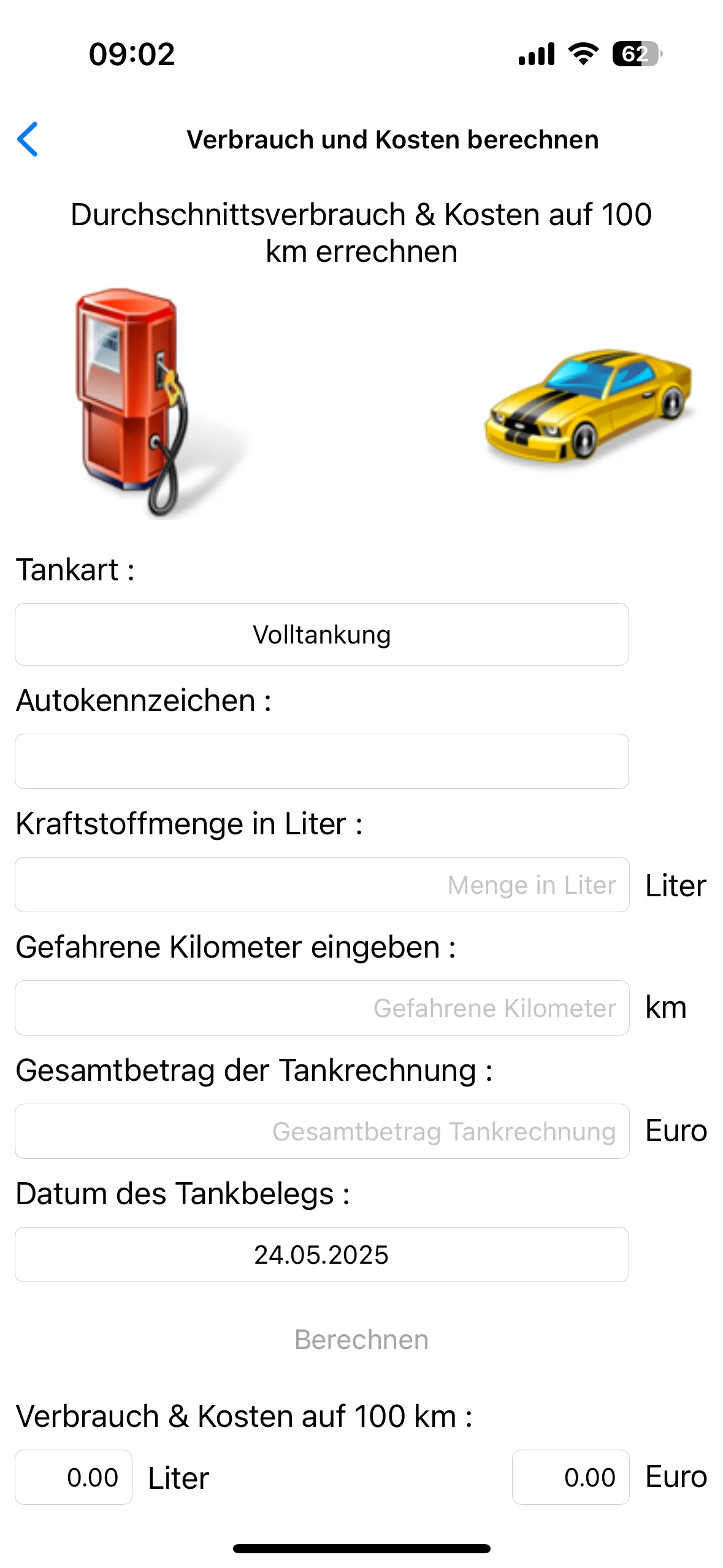 Sprit-Rechner Plus Screenshot 2